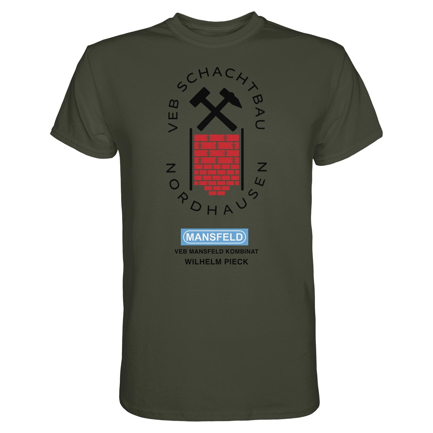 DDR Ostalgie Shirt Unisex • VEB SCHACHTBAU NORDHAUSEN - VEB MANSFELD KOMBINAT