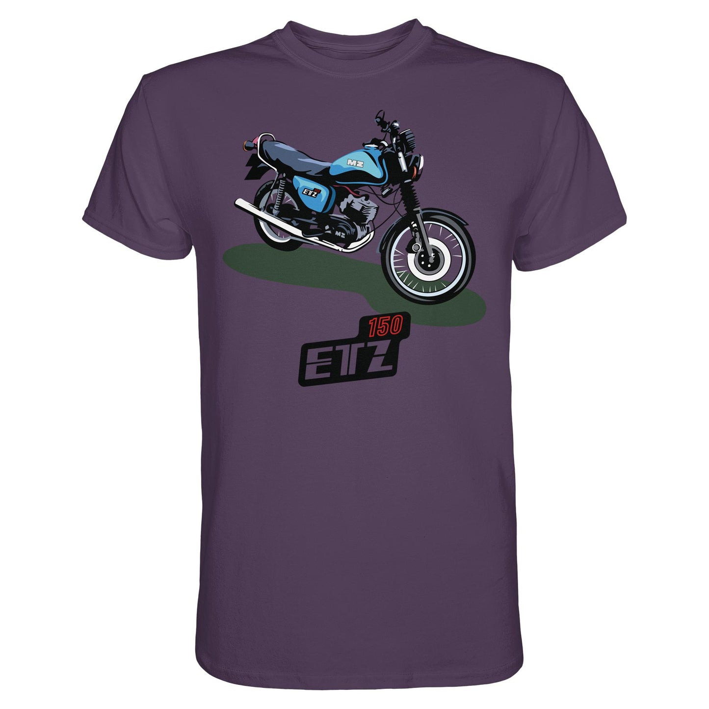 DDR Ostalgie Shirt Unisex • MZ ETZ 150 BLAU (ORIGINAL DDR-PLAKAT)