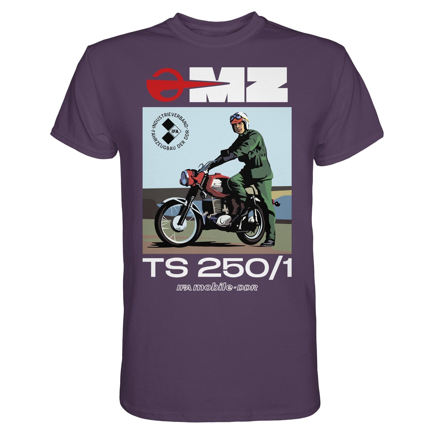 DDR Ostalgie Shirt Unisex • MZ TS 250 (ORIGINAL DDR-PLAKAT)