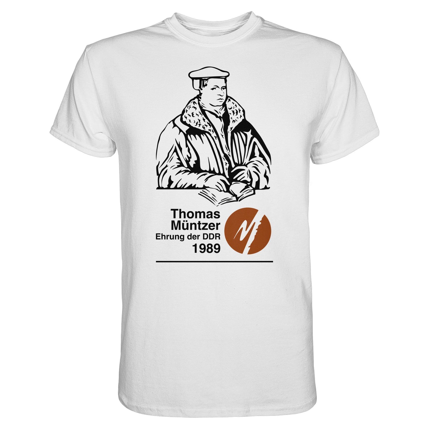 DDR Ostalgie Shirt Unisex • THOMAS MÜNTZER - EHRUNG DER DDR 1990