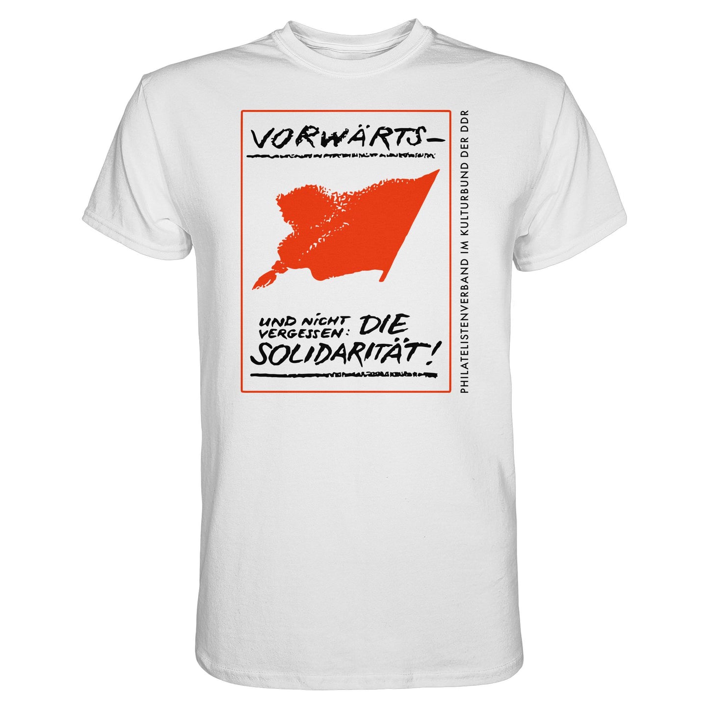 DDR Ostalgie Shirt Unisex • VORWÄRTS - UND NICHT VERGESSEN, DIE SOLIDARITÄT, KULTURBUND DER DDR