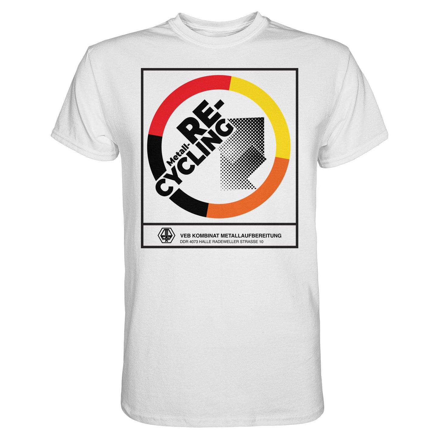 DDR Ostalgie Shirt Unisex• VEB KOMBINAT METALLAUFBEREITUNG HALLE