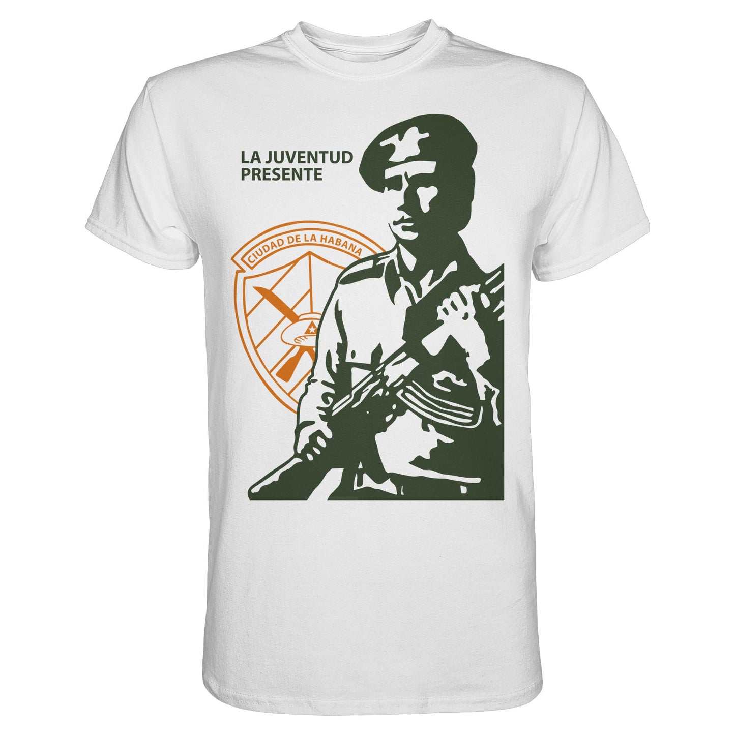 DDR Ostalgie Shirt Unisex • LA JUVENTUD PRESENTE CIUDAD DE LA HABANA (DIE JUGEND HAVANNAS IST AKTIV)