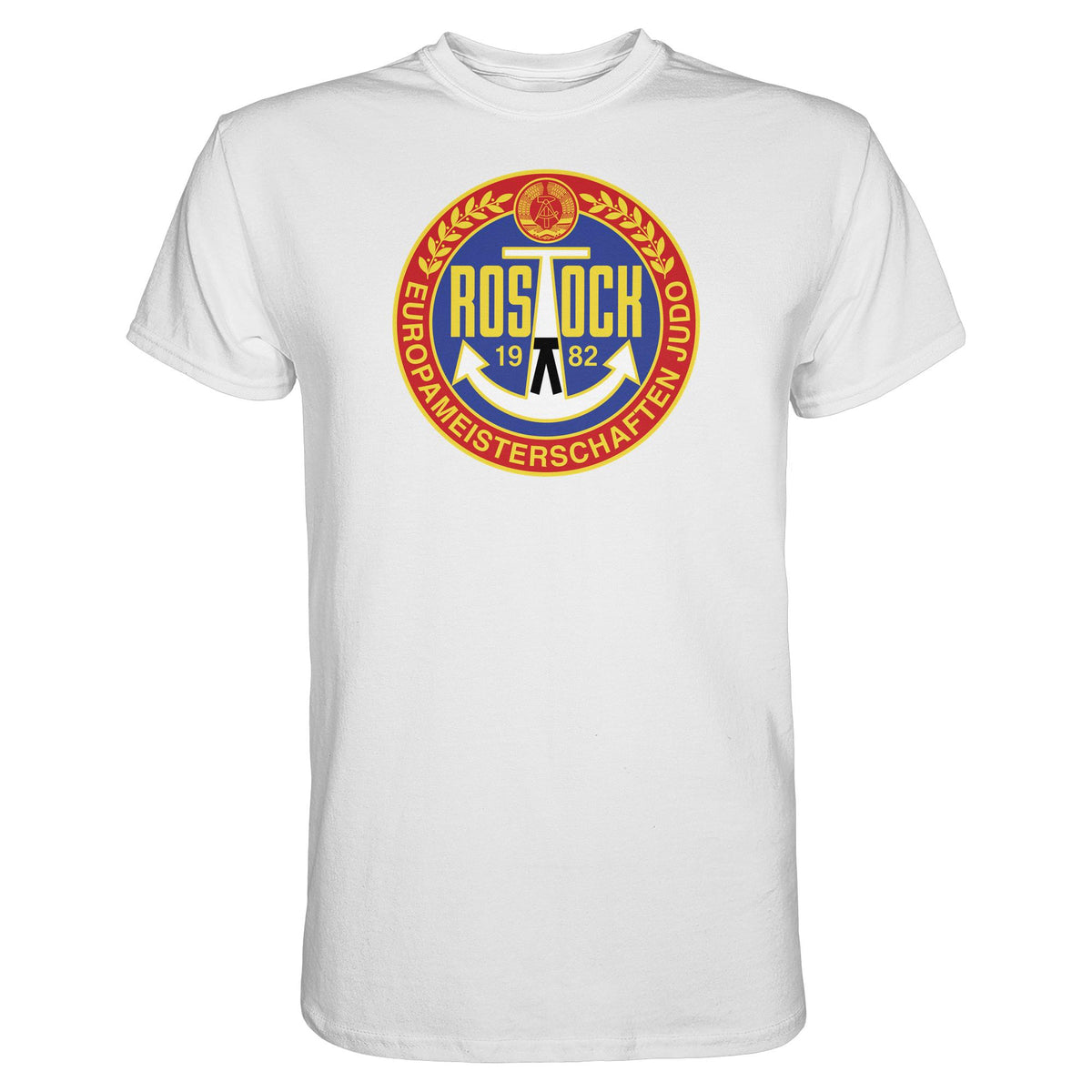 DDR Ostalgie Shirt Unisex • EUROPAMEISTERSCHAFTEN IM JUDO - ROSTOCK 1982