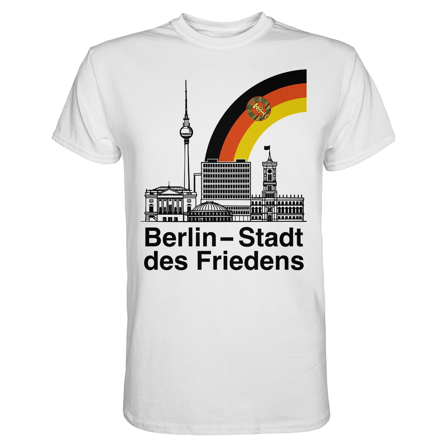DDR Ostalgie Shirt Unisex • BERLIN - STADT DES FRIEDENS (ORIGINAL POSTSTEMPEL)