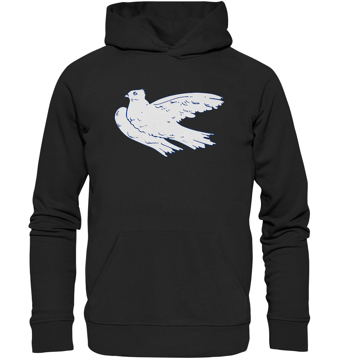 DDR Ostalgie Kapuze / Organic Hoodie Unisex • DDR - KLEINE WEISSE FRIEDENSTAUBE