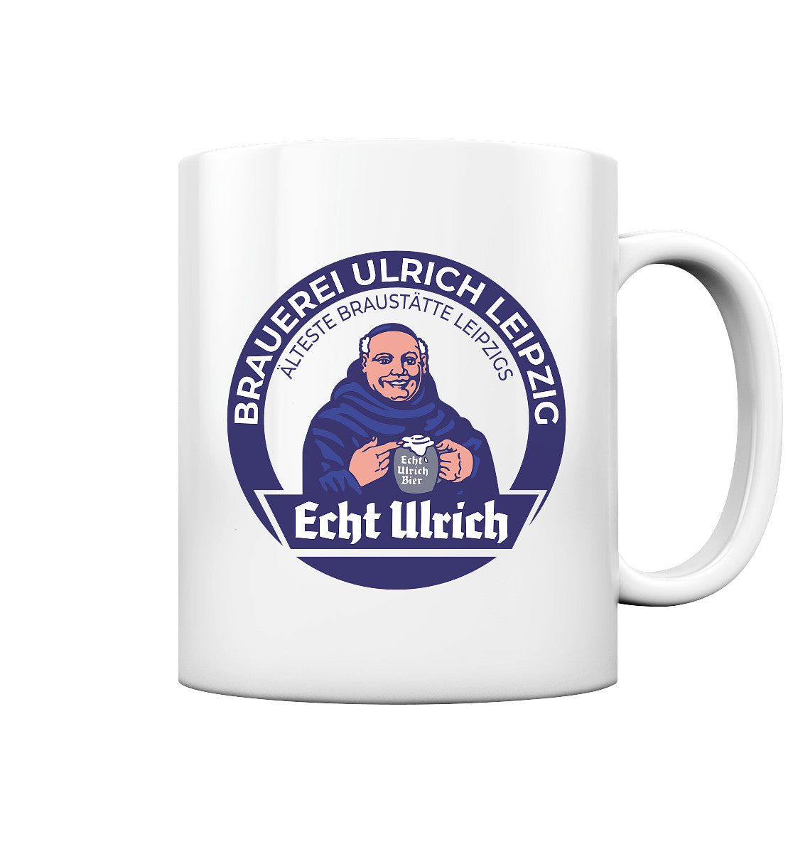 DDR Ostalgie Tasse • ECHT ULRICH BIER LEIPZIG (ORIGINAL BIERDECKEL)