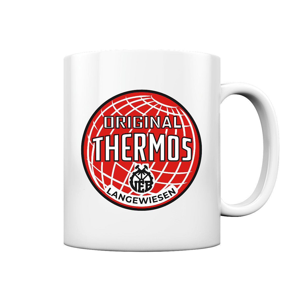 DDR Ostalgie Tasse • VEB THERMOS LANGEWIESEN