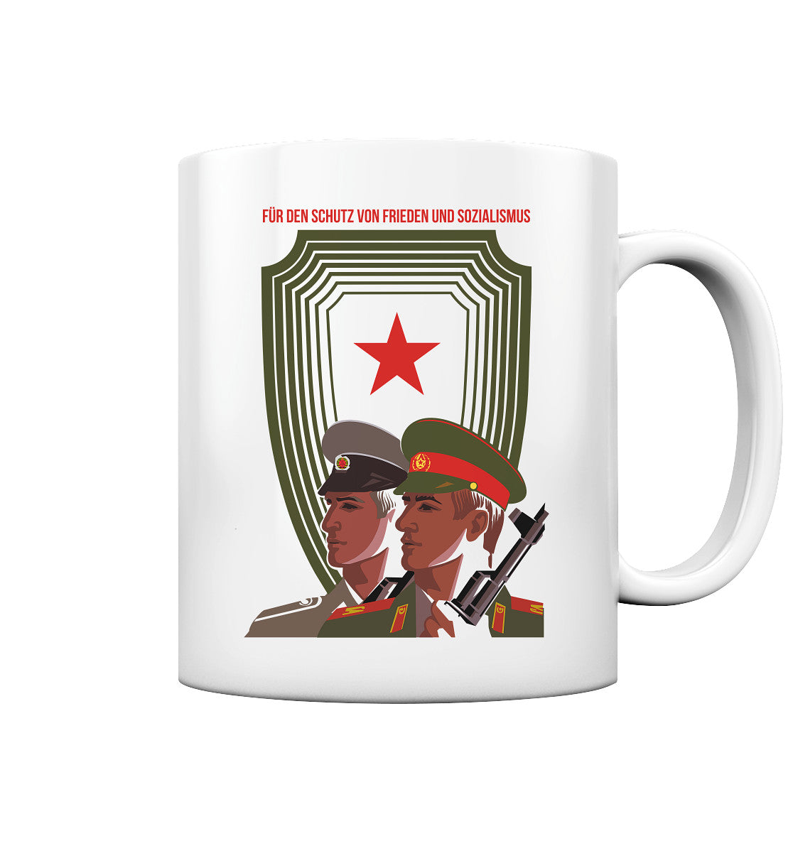 DDR Ostalgie Tasse • NVA UND CA - FÜR DEN SCHUTZ VON FRIEDEN