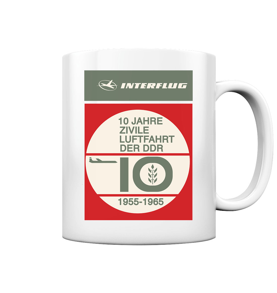 DDR Ostalgie Tasse • 10 JAHRE INTERFLUG