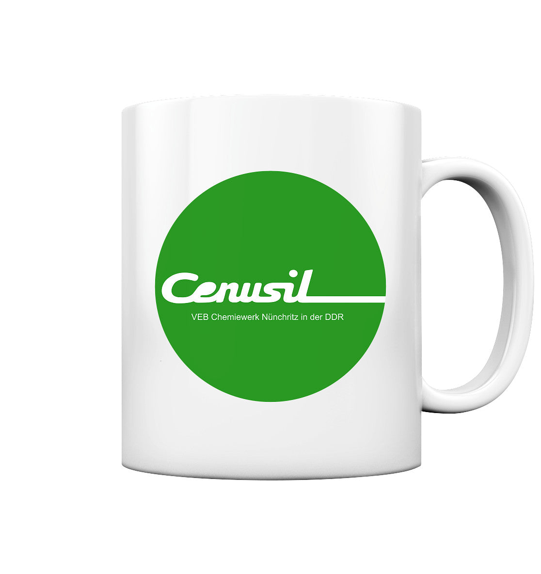 DDR Ostalgie Tasse • CENUSIL - VEB CHEMIE NÜNCHRITZ