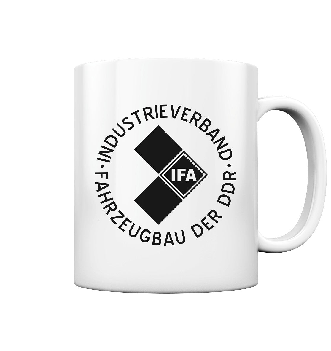 DDR Ostalgie Tasse • IFA INDUSTRIEVERBAND FAHRZEUGBAU ( LOGO 1970er) - hell