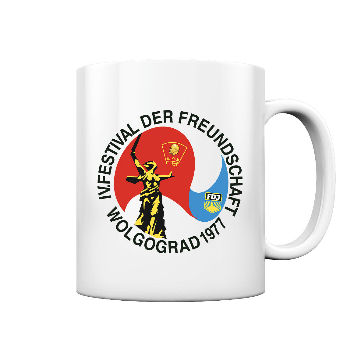 DDR Ostalgie Tasse • FESTIVAL DER FREUNDSCHAFT - WOLGOGRAD 1977