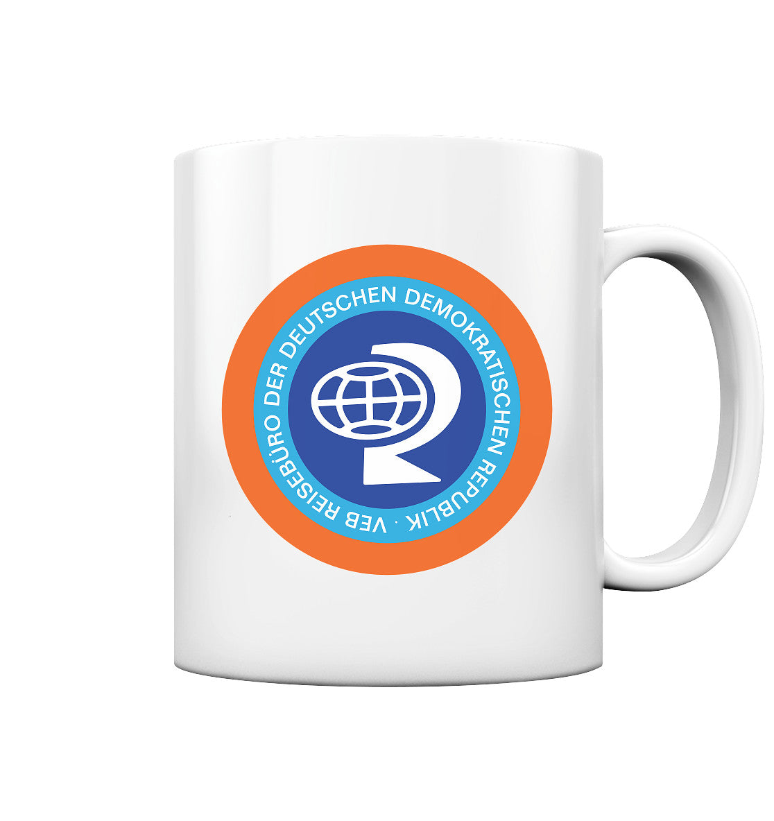 DDR Ostalgie Tasse • VEB REISEBÜRO DER DDR