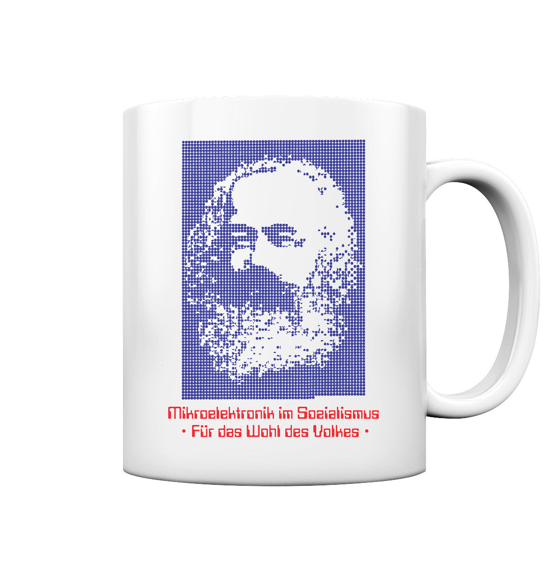 DDR Ostalgie Tasse • DDR MIKROELEKTRONIK FÜR DAS WOHL DES VOLKES (ORIGINAL POSTER)