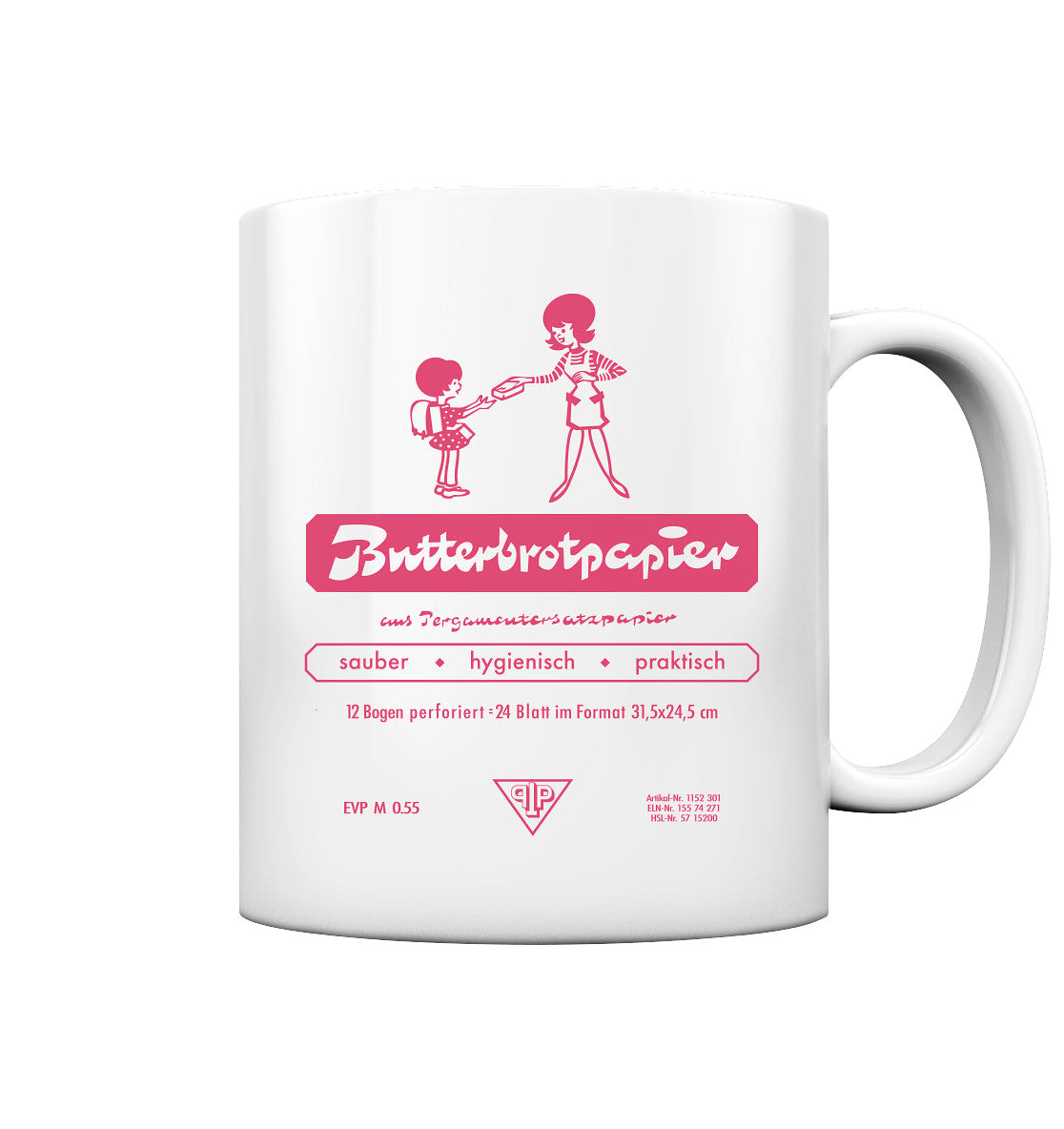 DDR Ostalgie Tasse • DDR-BUTTERBROTPAPIER