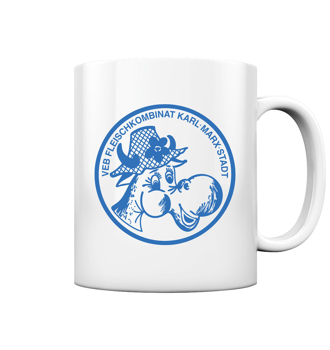 DDR Ostalgie Tasse • VEB FLEISCHKOMBINAT KARL-MARX-STADT