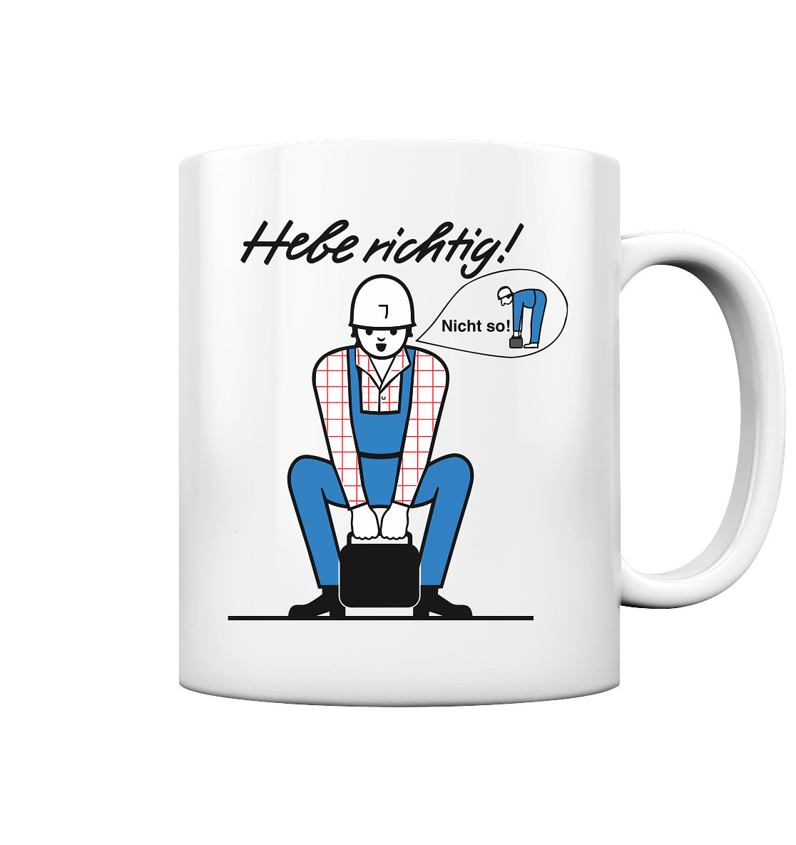 DDR Ostalgie Tasse • HEBE RICHTIG! (ORIGINAL SCHILD)