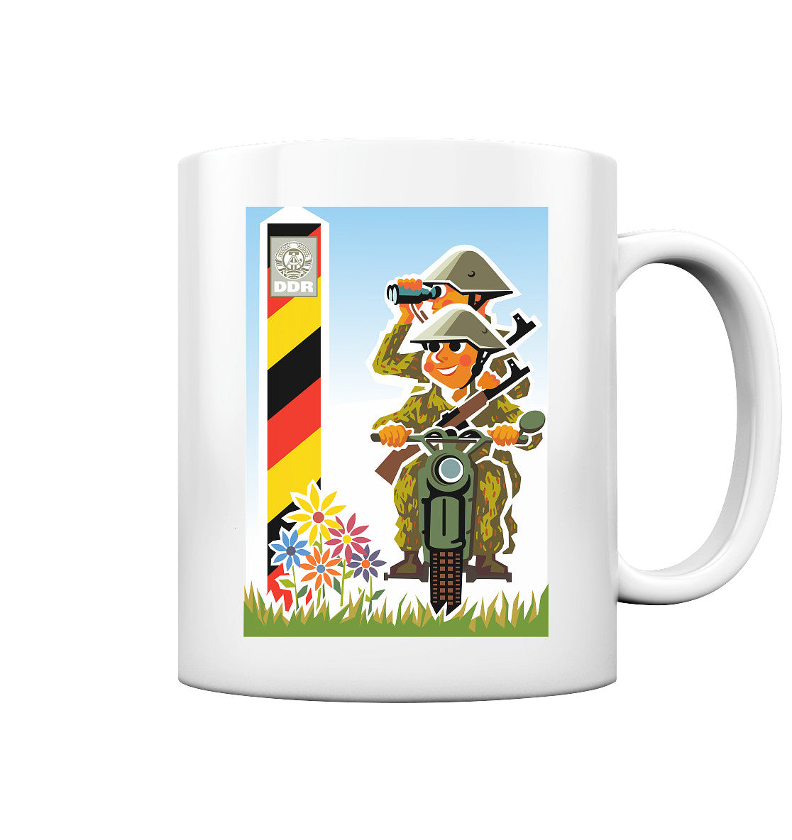 DDR Ostalgie Tasse • NVA-GRENZTRUPPEN (ORIGINAL-PLAKAT)
