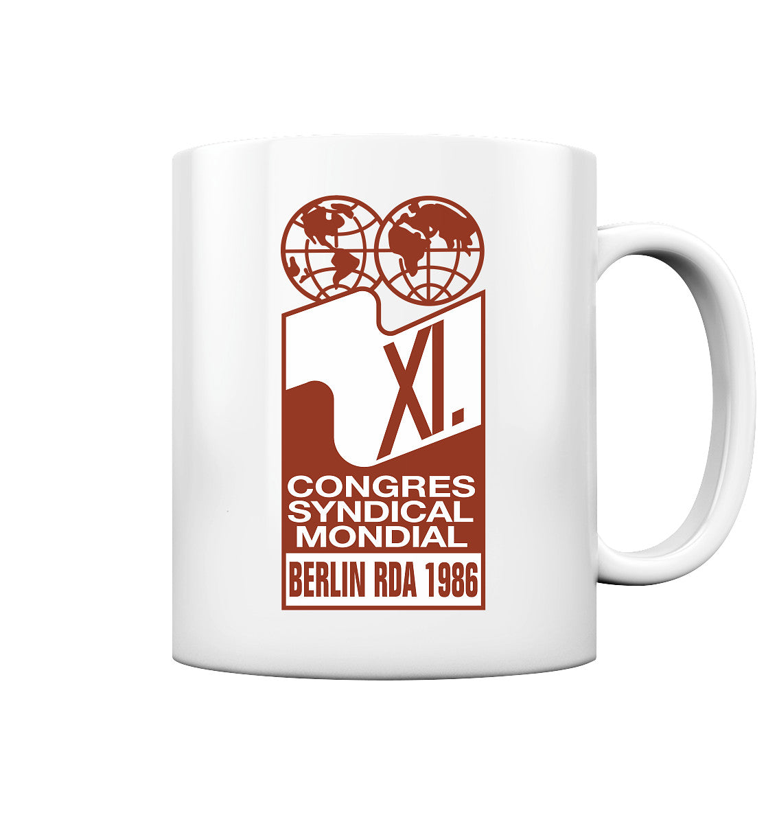 DDR Ostalgie Tasse • KONGRESS DES WELTGEWERKSCHAFTSBUNDES 1986