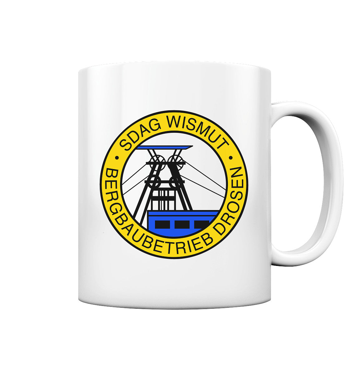 DDR Ostalgie Tasse • SDAG WISMUT - DROSEN
