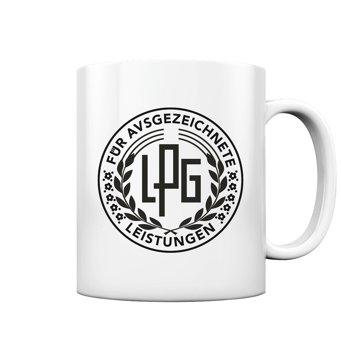 DDR Ostalgie Tasse • LPG - ORDEN FÜR AUSGEZEICHNETE LEISTUNGEN - hell