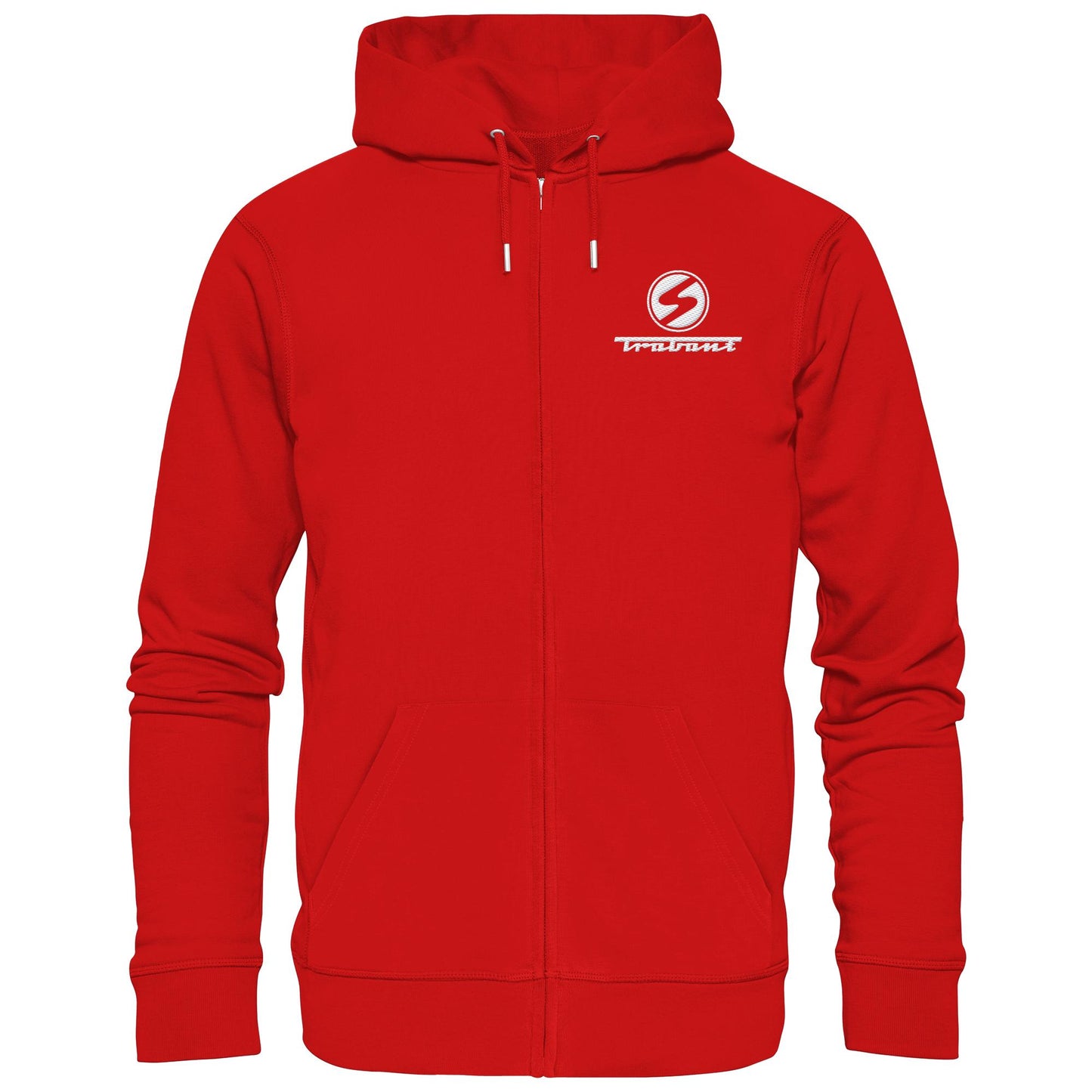 DDR Ostalgie Kapuze / Zipper Hoodie bestickt • TRABANT