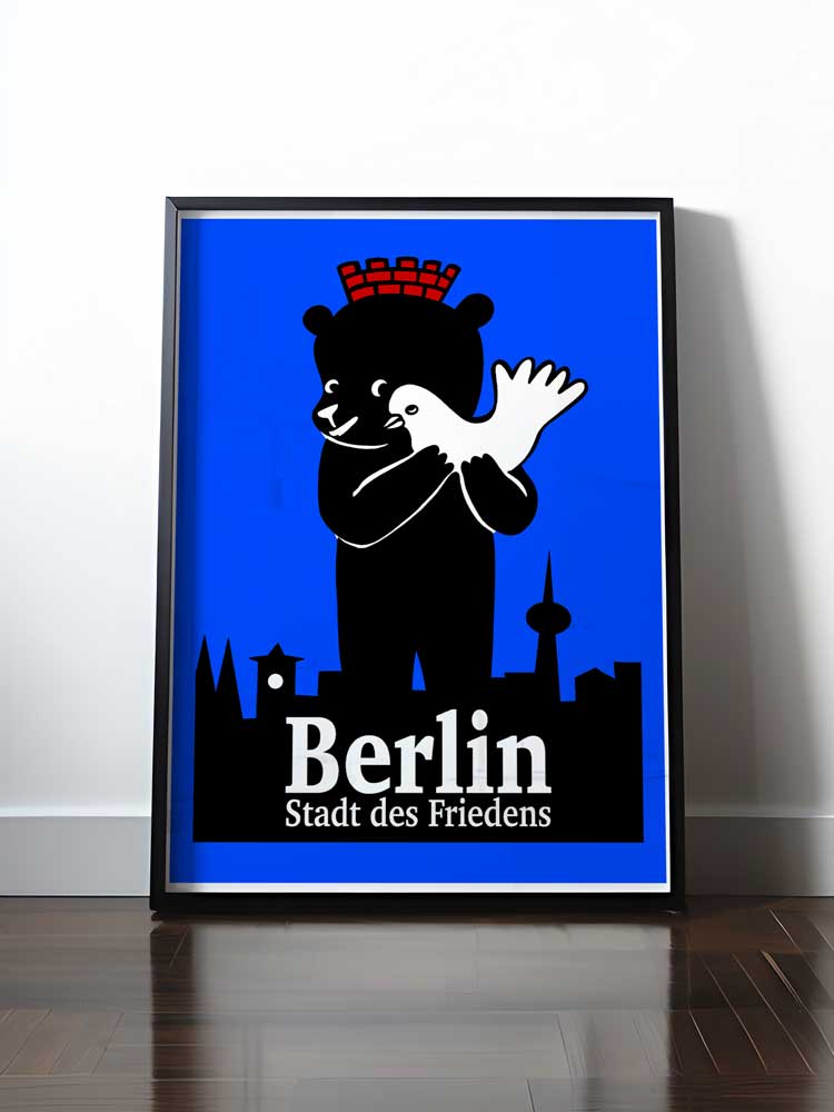 HISTORISCHES POSTER (A4 | A3 | A2 | A1) • BERLIN - STADT DES FRIEDENS - PLAKAT 1984