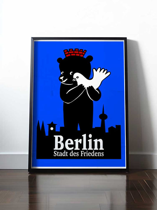 Historisches DDR Poster (A4 | A3 | A2 | A1) • BERLIN - STADT DES FRIEDENS - PLAKAT 1984