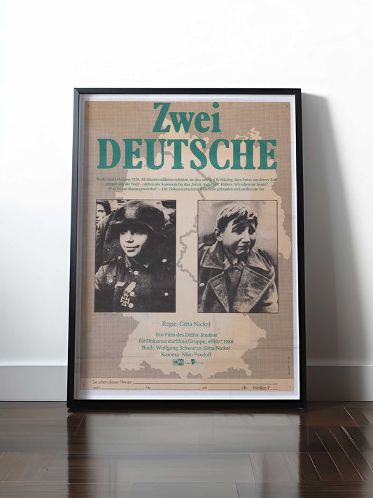 Historisches DDR Poster (A4 | A3 | A2 | A1) • ZWEI DEUTSCHE (DEFA-FILM)