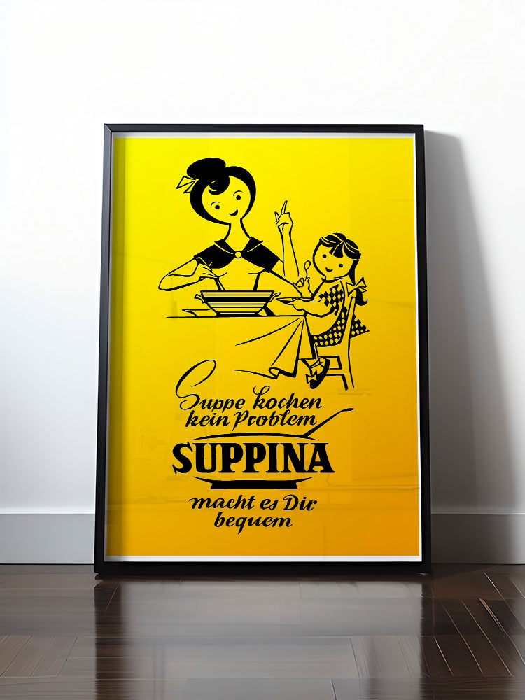 Historisches DDR Poster (A4 | A3 | A2 | A1) • SUPPINA - ORIGINAL ILLUSTRATION