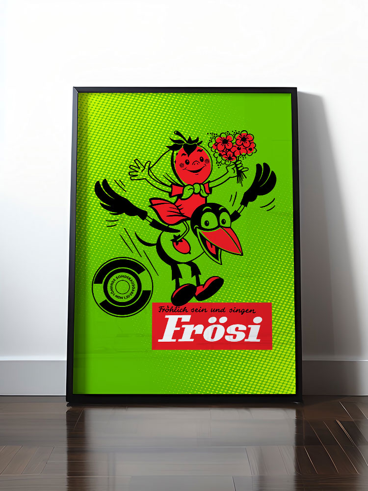 Historisches DDR Poster (A4 | A3 | A2 | A1) • FRÖSI - TÖNENDE SONDERAUSGABE (ORIGINAL COVER)