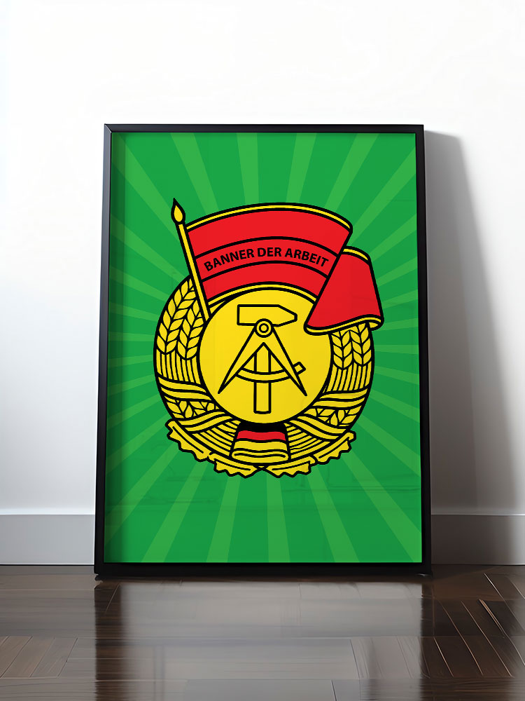 Historisches DDR Poster (A4 | A3 | A2 | A1) • BANNER DER ARBEIT