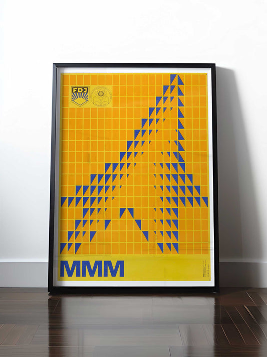 Historisches DDR Poster (A4 | A3 | A2 | A1) • FDJ MMM / MESSE DER MEISTER VON MORGEN