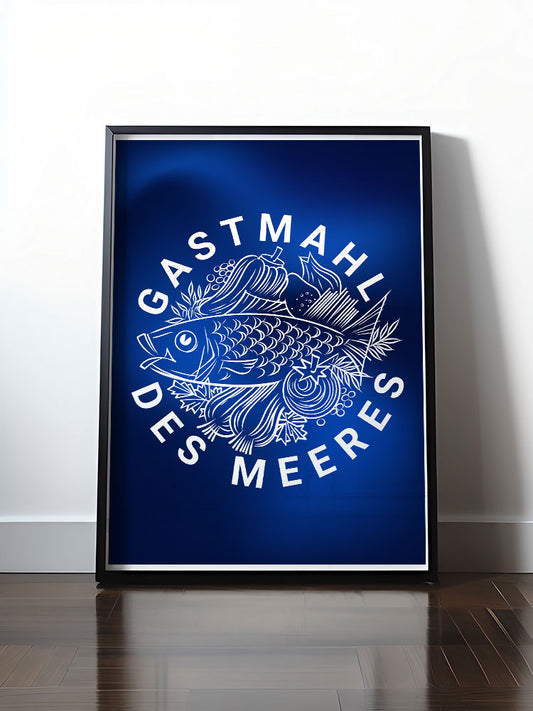 Historisches DDR Poster (A4 | A3 | A2 | A1) • GASTMAHL DES MEERES