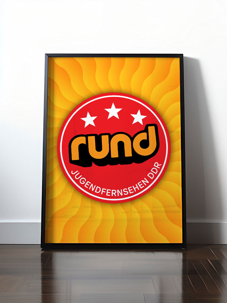 Historisches DDR Poster (A4 | A3 | A2 | A1) • RUND - JUGENDFERNSEHEN DDR