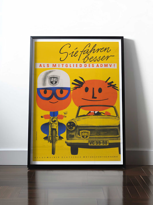 Historisches DDR Poster (A4 | A3 | A2 | A1) • MITGLIED DES ADMV