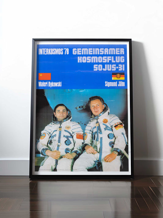 Historisches DDR Poster (A4 | A3 | A2 | A1) • GEMEINSAMER KOSMOSFLUG SOJUS 31