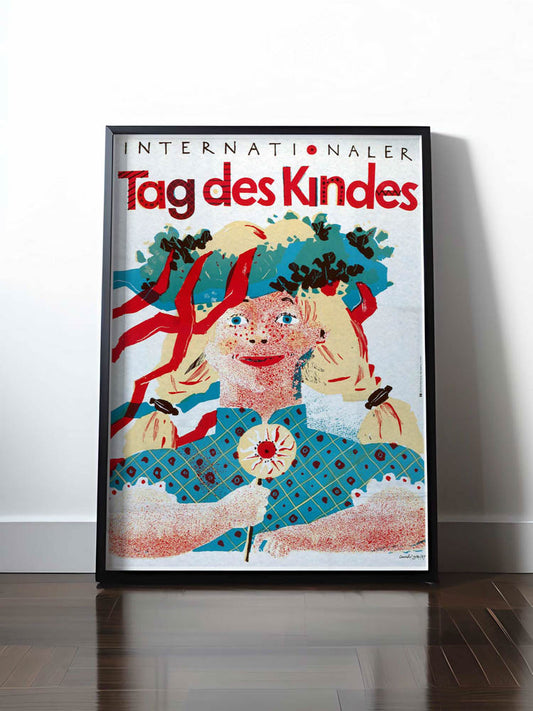 Historisches DDR Poster (A4 | A3 | A2 | A1) • INTERNATIONALER TAG DES KINDES