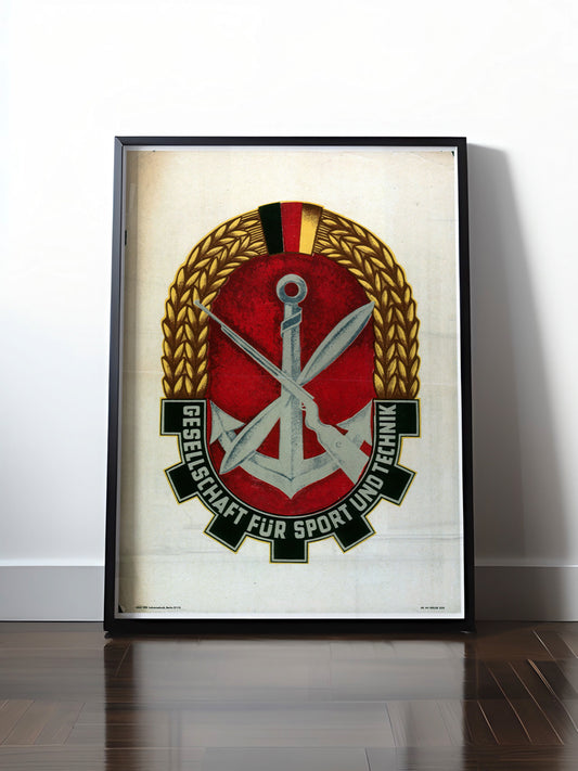 Historisches DDR Poster (A4 | A3 | A2 | A1) • DDR: GST