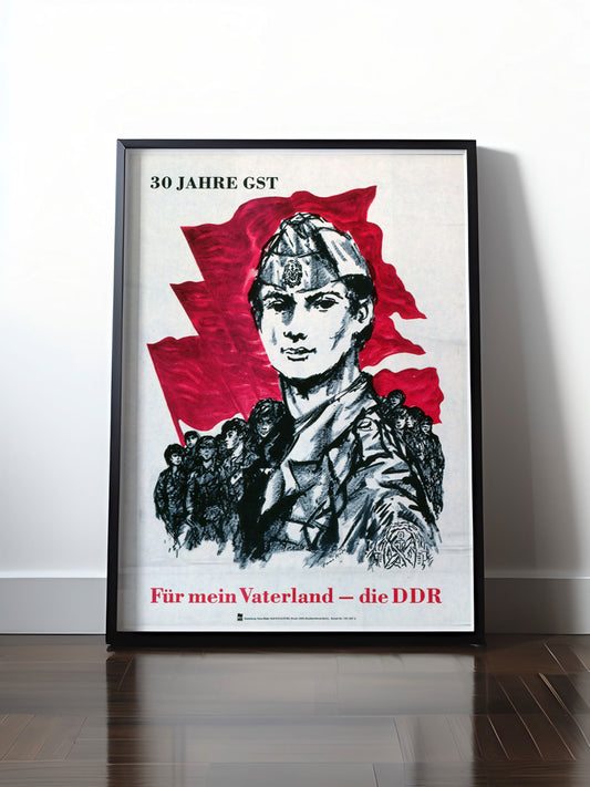 Historisches DDR Poster (A4 | A3 | A2 | A1) • DDR: 30 JAHRE GST