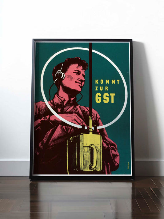 Historisches DDR Poster (A4 | A3 | A2 | A1) • KOMMT ZUR GST