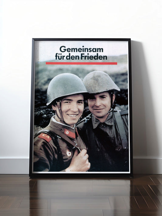 Historisches DDR Poster (A4 | A3 | A2 | A1) • DDR: GEMEINSAM FÜR DEN FRIEDEN