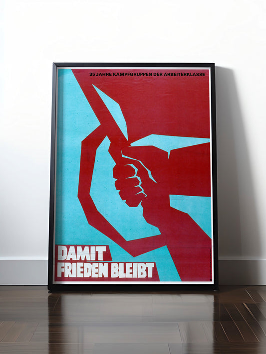 Historisches DDR Poster (A4 | A3 | A2 | A1) • DDR: DAMIT FRIEDEN BLEIBT