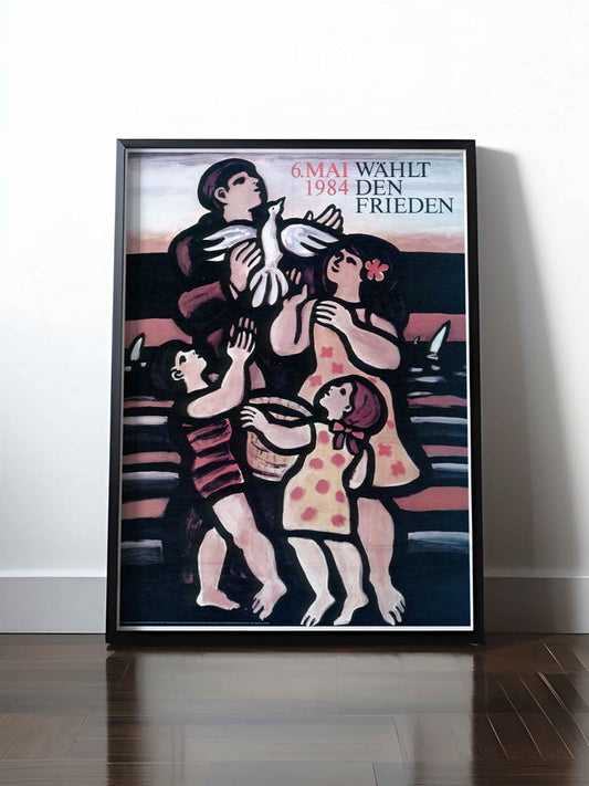 Historisches DDR Poster (A4 | A3 | A2 | A1) • 6. MAI 1984 - WÄHLT DEN FRIEDEN