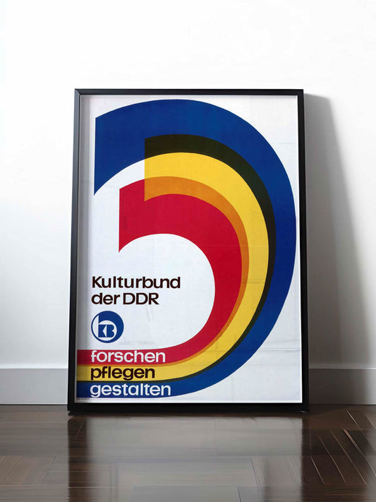 Historisches DDR Poster (A4 | A3 | A2 | A1) • KULTURBUND DER DDR
