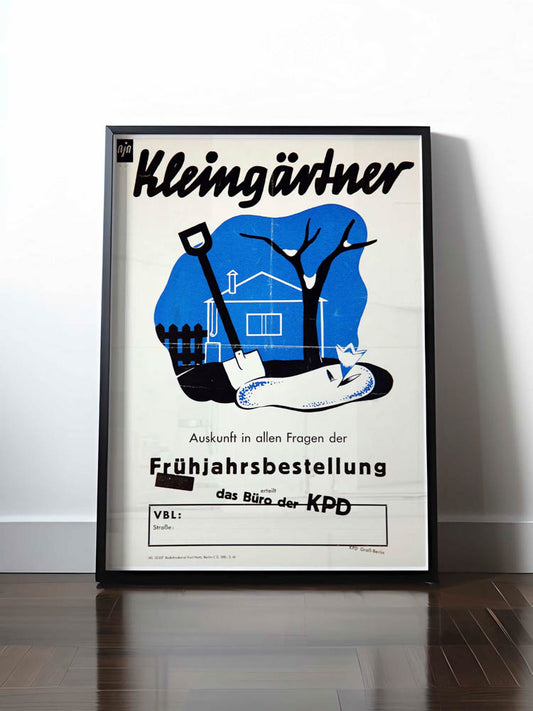 Historisches DDR Poster (A4 | A3 | A2 | A1) • KLEINGÄRTNER