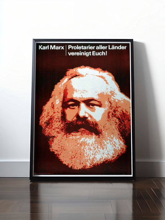 Historisches DDR Poster (A4 | A3 | A2 | A1) • DDR: PROLETARIER ALLER LÄNDER!