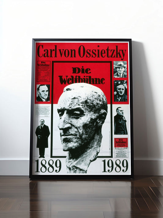 Historisches DDR Poster (A4 | A3 | A2 | A1) • DDR: CARL VON OSSIETZKY