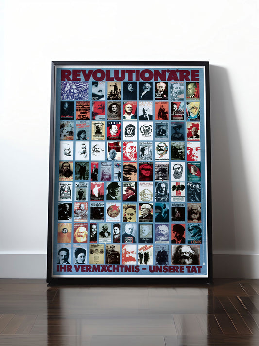 Historisches DDR Poster (A4 | A3 | A2 | A1) • DDR: REVOLUTIONÄRE - IHR VERMÄCHTNIS